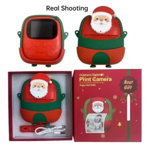 CW-SHOP(P9)*พร้อมส่งในไทย*กล้องถ่ายรูป วีดีโอ พิมพ์ท้นทีคริสต์มาสเลนส์แบบ พลิกกลับได้ 720P HD กล้องสําหรับเด็ก