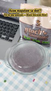 Mr Squirrel Black Shirataki Rice - FDA Certified - 3X Fiber & Anthocyanins - Low Carb Dry Dried Konjac Shirataki Magic Rice 100g/1kg - Healthy Food Alternative