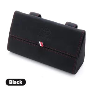High quality Car glasses case suede environmental protection material sun glasses holder box car visor multi functional sunglasses holder Car dedicated For Toyota raize Vios Fortuner Innova Corolla Altis Hiace Avanza Land Cruiser Hilux Camry Wigo RAV4 Rev