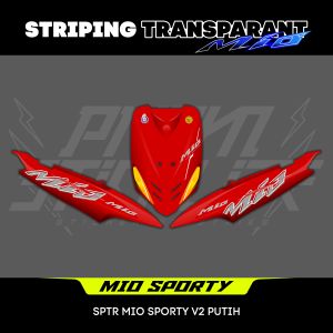 Striping Mio Sporty Urban / Striping Mio Sporty / Mio smile Sticker Transparan Mio Super Glosy Kode V2
