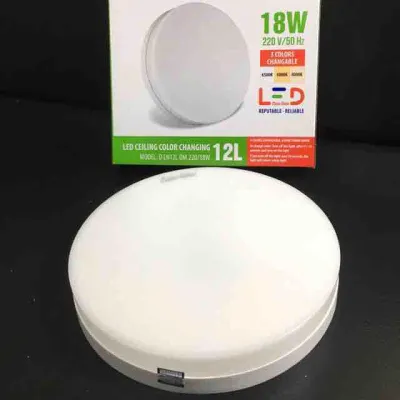 Đèn ốp trần tròn 18w đổi màu Rạng Đông Ø220mm