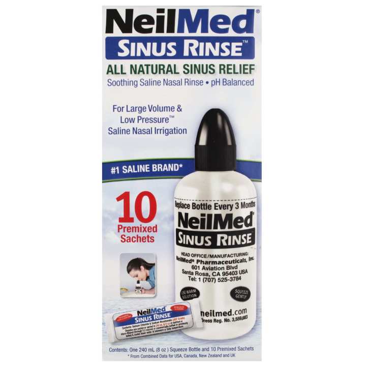 Neilmed Sinus Rinse Starter Kit (1 Bottle + 10 Sachets) | Lazada