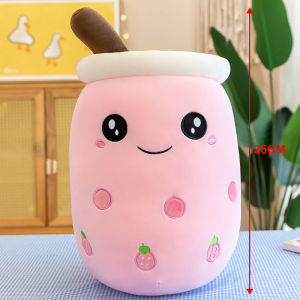 Cute Bubble Milk Tea Plush Toy Soft Doll Patung boba milk tea Cup Pillow Cushion Kids Toys birthday gift bantal peluk comel