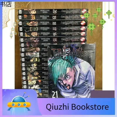 buku ♠Jujutsu Kaisen FULL SET vol. 0-21 ENGLISH COMICS Physical Book Manga Komik♞