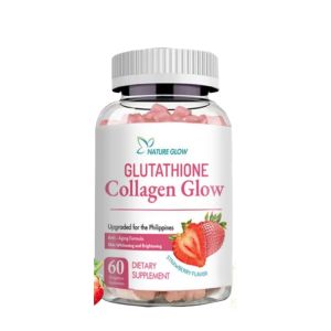 Glutathione collagen gummies. Anti-aging and whitening the skin. Containing collagen and vitamins.