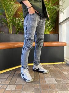 Basrah Style- Celana bikers pria- Celana jeans panjang pria- Celana jeans garis pria- Celana jeans pria distro- Celana jeans pria terbaru- Celana santai pria- Celana pria