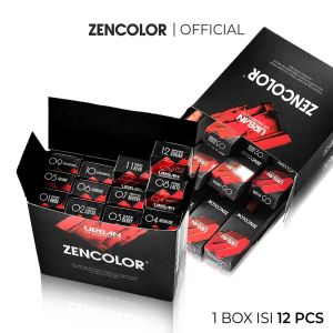 12 PCS ZENCOLOR Urban Lip Cream Matte 20 Red Gala - Tahan Lama Vitamin E BPOM | Lipstick Liptint Lipgloss