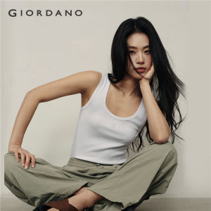 Giordano Korea Collection Womens U-neck Sleeveless Slim Ribbed Tank Top 05325558