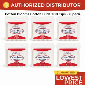 Cotton Blooms Cotton Buds 200 Tips Ziplock 6pcs/12pcs – Bulk Pack