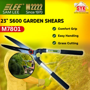 SYK Samlee M7801 23 Inch S600 Garden Shears Grass Cutter Pruning Scissors Gardening Tools Gunting Rumput