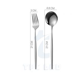 ชุดช้อนส้อม ช้อนกินข้าว  สแตนเลส เลือกได้2สี เกรดพรีเมี่ยม ไม่ลอก พร้อมส่ง