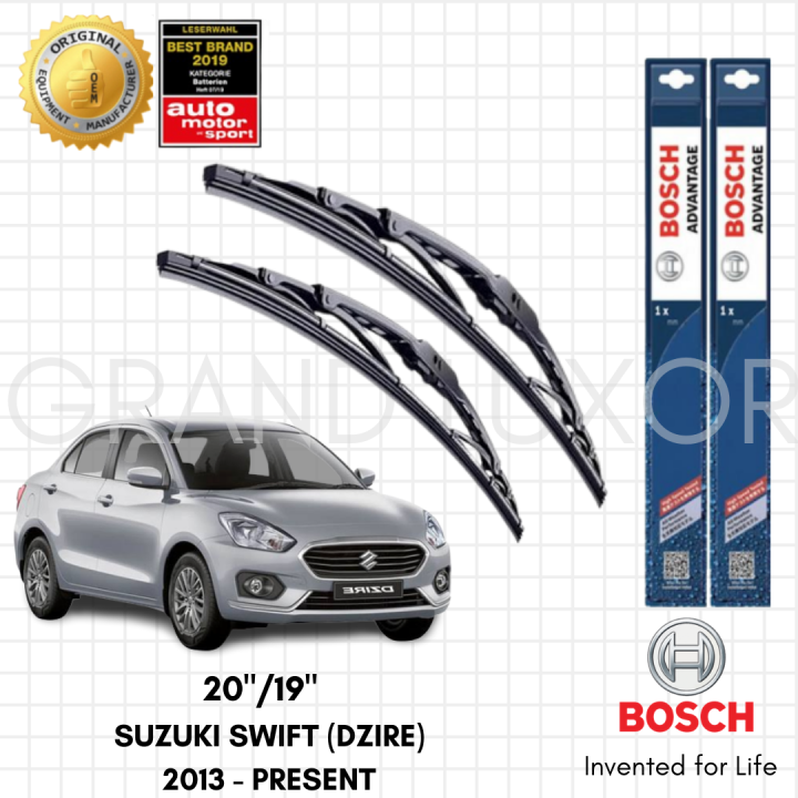 Bosch ADVANTAGE Wiper Blade Set for Suzuki SWIFT DZIRE 2013PRESENT (20