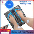 Hailicare Electric EMS Foot Massager Pad with Remote Control Relief Pain Relax Feet Acupoints Massage Mat 8 Modes 19 Levels Shock Muscle Stimulation Improve Blood Circulation. 