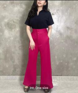 Kulo Semi Wide Legs Scuba Variasi Kancing-Kulot Scuba Import BY Gaza Fashion Store