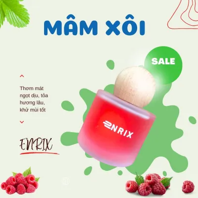 Nước Hoa Ô Tô hương tùy chọn ENRIX 50ML Cao Cấp - Tinh Dầu Ô Tô thiên nhiên Khử Mùi Xe Ô Tô Dịu Nhẹ giảm say xe