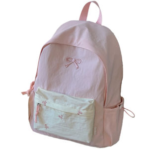 AE Japanese Style ins Schoolbag 2026 New college-style backpack for middle and high school girls color-blocking design customizable LOGO