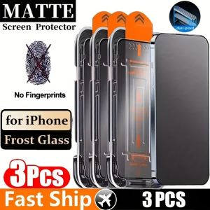 3Pcs HD Clear Matte Anti-Fingerprint Screen Protector for iPhone 17 16 Pro Max 15 14 Plus 13 12 11 Pro Mini XR XS Max Glass Film2026