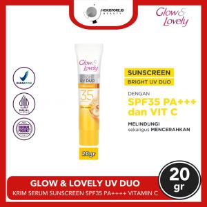 Glow & Lovely Krim Serum Suncreen Ultimate UV Duo Vitamin C SPF 35 PA+++ 40gr/20gr