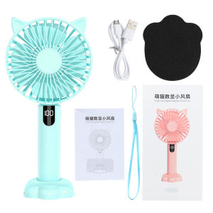COD พัดลมพกพา Turbo รอบสูง ชาร์จ USB พัดลมมือถือ Digital Display มือถือพัดลมขนาดเล็ก ปรับระดับได้ 100 ระดับ จัดส่งที่รวดเร็ว