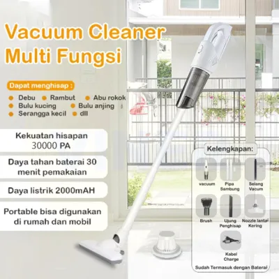 NIVIN Vacum Cleaner 30000PA 7 IN 1 Penyedot Debu Portable Cordless Multifungsi Mobil Rumah/ Vacuum Cleaner Portable Tanpa Kabel Multifungsi Bisa Pel