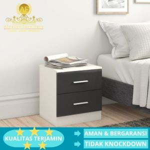 Meja Nakas Samping Tempat Tidur Minimalis Bedside Modern