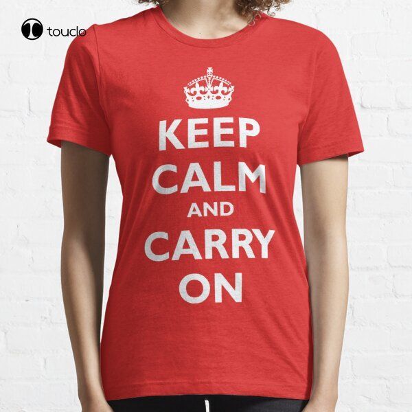Keep Calm And Carry On T-Shirt Tee Shirt Graphic Tees Vintage