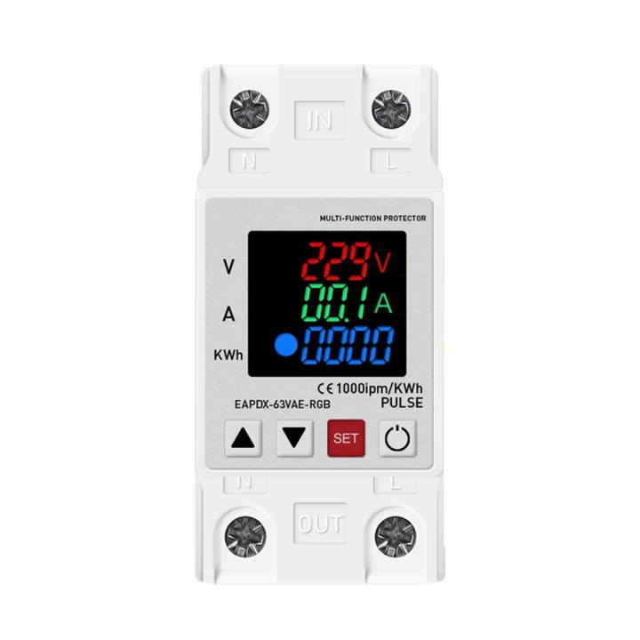 TRASFORMATORE DI CORRENTE voltmetro digitale Din Rail tensione LCD
