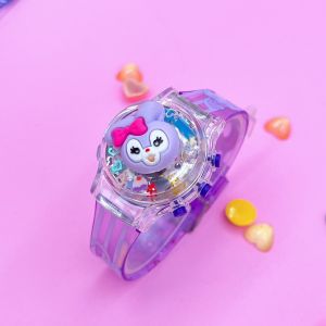 นาฬิกาเด็ก น่ารักๆ LABUBU KITTY KUROMI สายยางเรซิน หน้าปัด 35 มม ฟังชั่นครบ