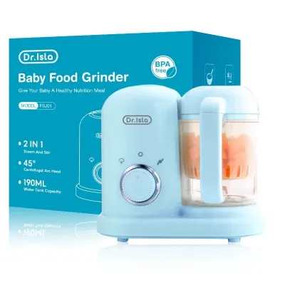 【hot sale】Dr.isla Baby Food Processor Maker 4 in 1 Blender Processor Meat Grinder Smasher Steamer 多功能辅食机 FSJ01