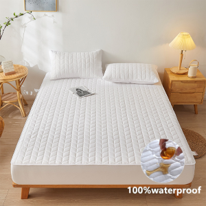 Waterproof Quilted Mattress Cover Single/Queen/King Size Fitted Bed Sheet Comfortable Mattress Protector Cover COD