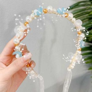 Bando Anak Dan Dewasa Bunga Mutiara Princess Korean Style Cantik Bando Mahkota Bunga