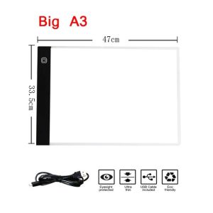 【Ready Stock】A3/A4 LED Drawing Tablet Digital Graphics Pad USB LED Light Box Copy Board Electronic Art Graphic Painting Writing Table