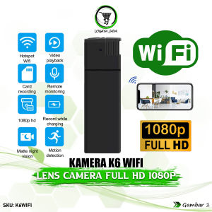 Spy Camera korek api K6 Wifi Full HD 1080P 4K Hidden Cam Kamera Mini Camcorder Perekam Vidio Poto Voice Recorder CCTV Mini Pengintai Pengawas Mata mata Rahasia Tersembunyi
