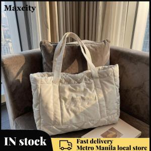 Large Capacity Quilted Tote Bags Fashion Underarm Bag for Women Ladies Travel Work Shopping Daily