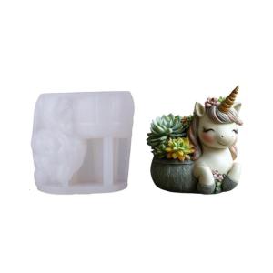 Flexible Silicone Animal Planter Mold Crafting Resin Holder Easy Demold Design Cup Silicone Mold
