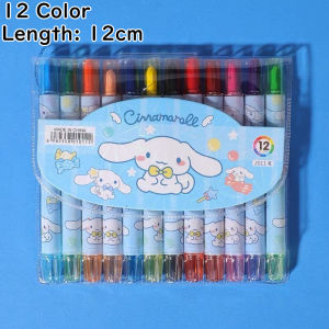 Kulomie Crayon 12 Colors Twistable Rolling Crayon Non-Toxic Not Dirty Best Gifts for Kids Drawing Supplies