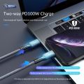 ORICO Thunderbolt 4 usb4 Loại-C Cáp pd100w kép sạc nhanh 40gbps truyền dữ liệu 8K 60Hz video nylon bện cho MacBook Samsung 0.3m/0.8m/2M. 