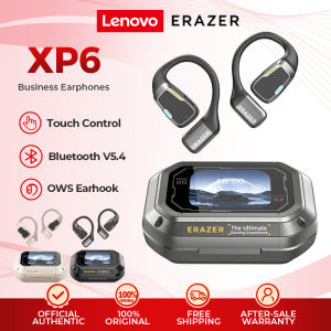 Lenovo ERAZER XP6 Wireless Earphones Bluetooth 5.4 With LED Touch Screen Business Earbuds with Mic Waterproof IPX5