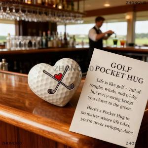 [COD] ZHONGYI0 Ôm túi golf món quà Golf truyền cảm hứng với thẻ tin nhắn khuyến khích món quà nhỏ cho những người yêu thích golf món quà Golf chu đáo