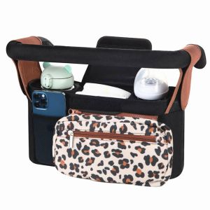 LIAND Oxford Cloth Stroller Organizer Bags Multi Pocket Large Capacity Pram Diaper Nappy Bags Universal Bottle Baby Stroller Storage Bag Travel
