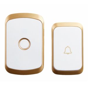 SFHDF Không thấm nước Chuông cửa Nút tự cấp nguồn Điều khiển từ xa Bộ thu chuông cửa 110-220V Không dây Chuông cửa thông minh Nhà