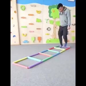 Hopscotch Kids Jump Lattice Game Training Sport Toys Foam Sticks Baby Sensory Play Outside Outdoor Indoor Toy Children Activitie  end