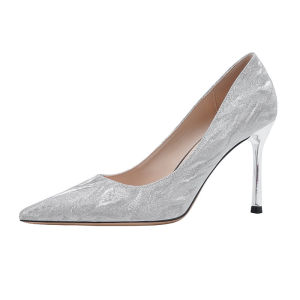 Size 34-39 Womens Fashion Wedding Shoes Elegent Stiletto Heels French Style High Heels