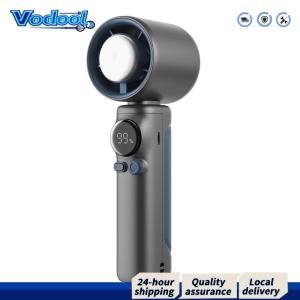 Handheld Fan 199 Gear Speed Wind USB Rechargeable Electric Fan Digital Power & Speed Display for Outdoor Camping Travel