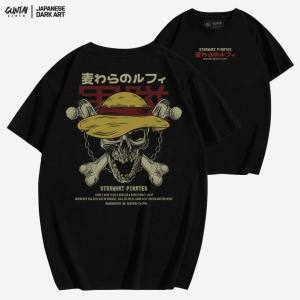 Tshirt Kaos Pria Distro Series Anime One Piece Branded Katun 24s Guntai Cloth GT Strawhats Pirates
