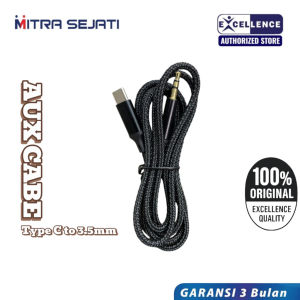 EXCELLENCE Kabel AUX Canna Type-C to Jack 3.5mm Kabel Audio Original High Quality
