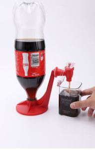 【Singapore Seller】Coke Bottle Inverted Water Dispenser Beverage Soda Cola Sprit Mountain Dew Fanta Orange Juice soft drink Drinking Fountain Tools