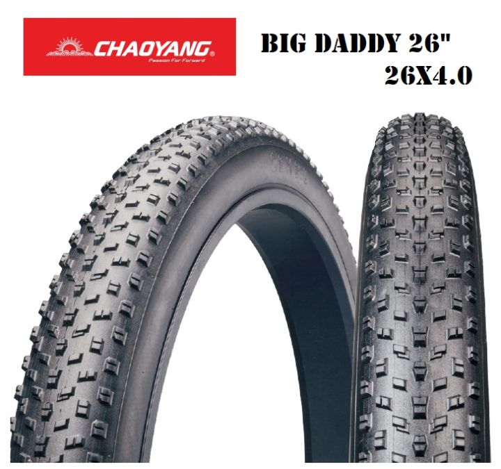 Copertone Chaoyang Fat Bike 24x4.0 Big Daddy - Nero, Rigido, Per Mtb E Neve
