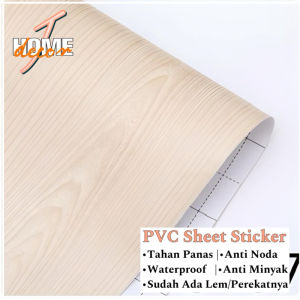 stiker kayu PVC pelapis furinture meja lemari anti air dan minyak anti air anti minyak tahan panas