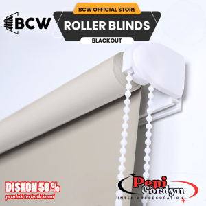 BCWB Roll Blinds Blackout Headrail Tirai kain gulung Gorden modern Gordyn antik Penutup Jendela